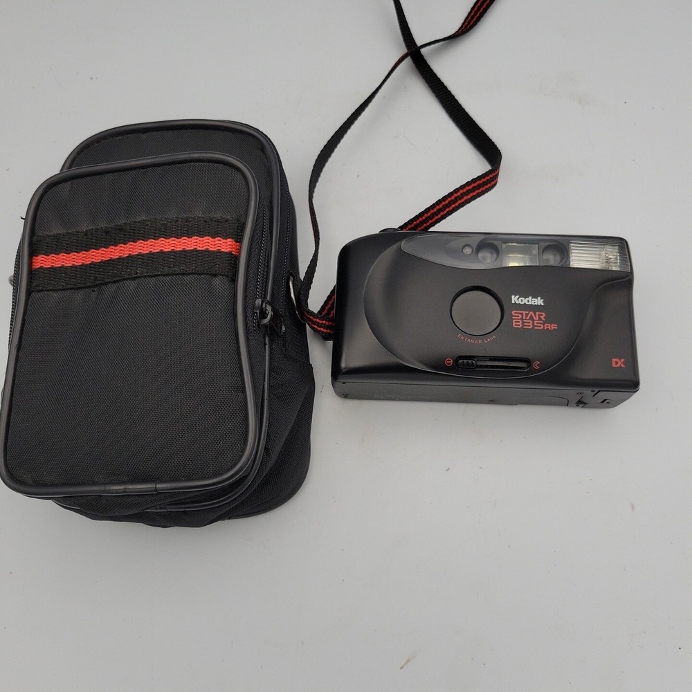 Kodak Star 835AF 35mm Film Camera Point & Shoot With Case Black Ektanar Lens